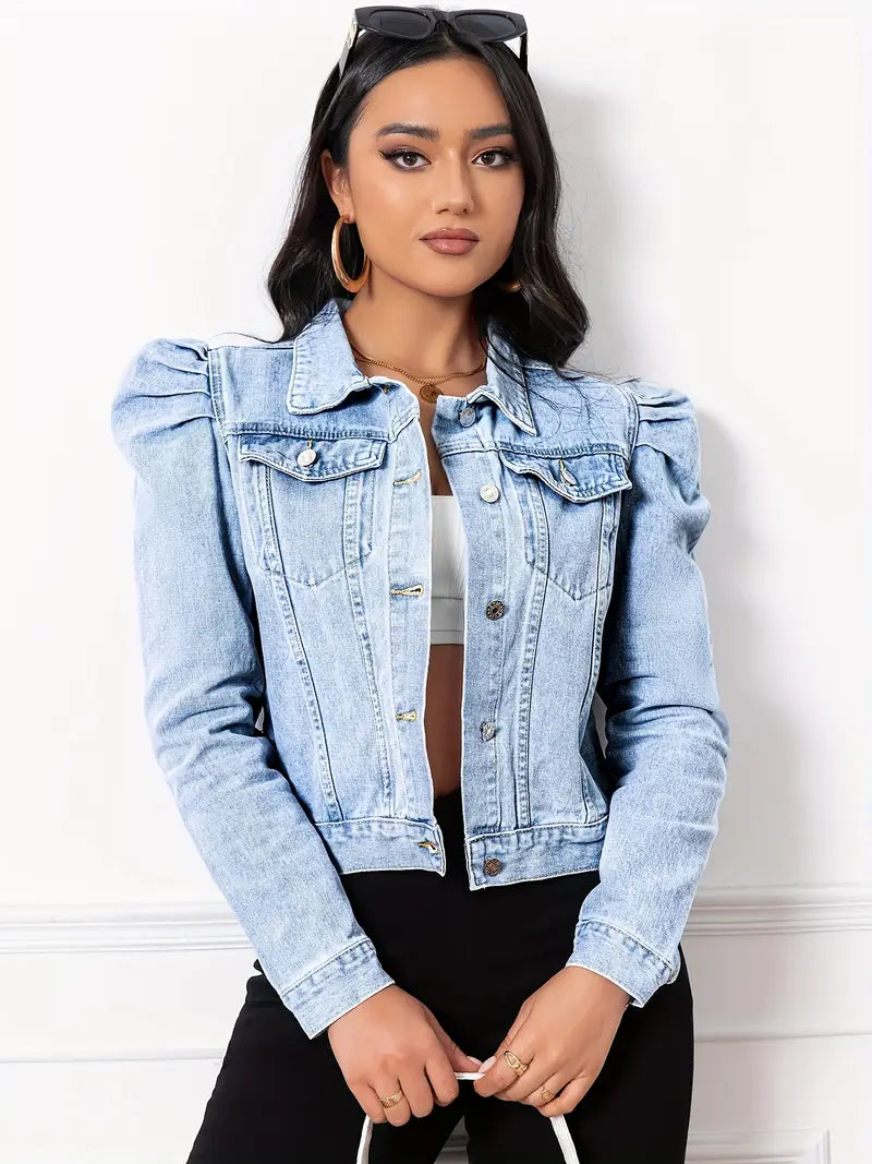 Chaqueta vaquera clásica para mujer