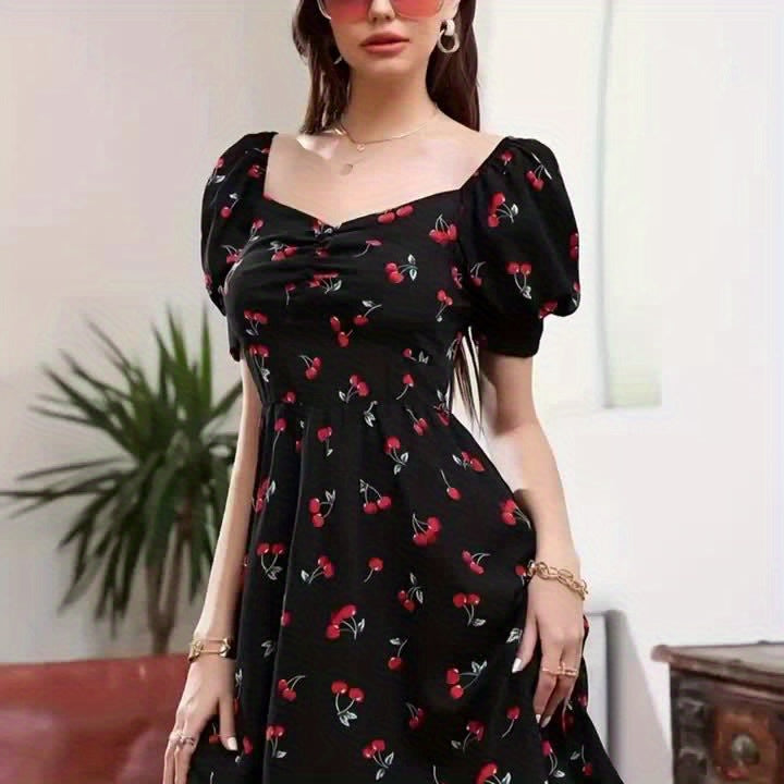 Vestido elegante con estampado – Moda de verano