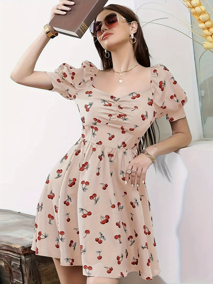 Vestido elegante con estampado – Moda de verano
