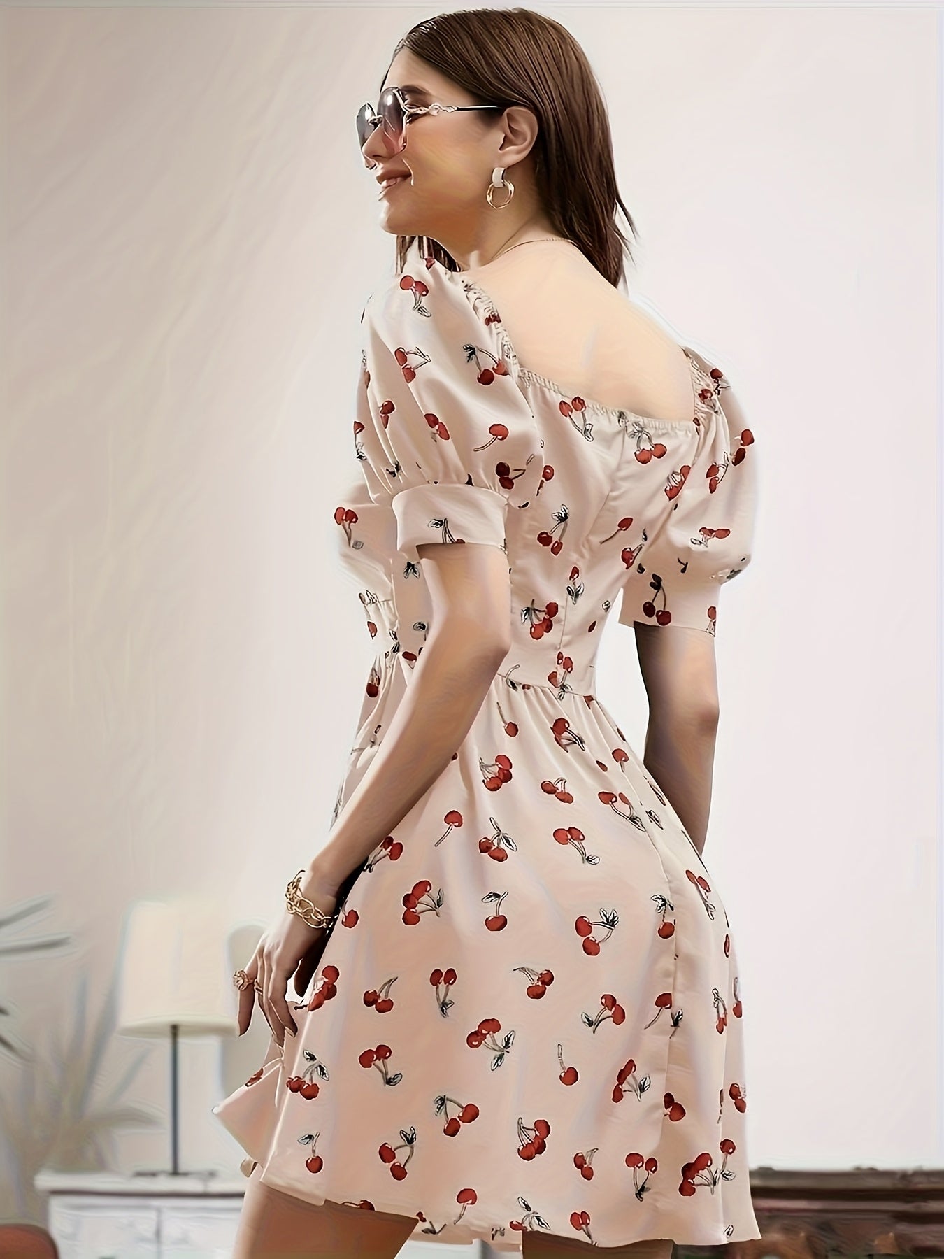 Vestido elegante con estampado – Moda de verano